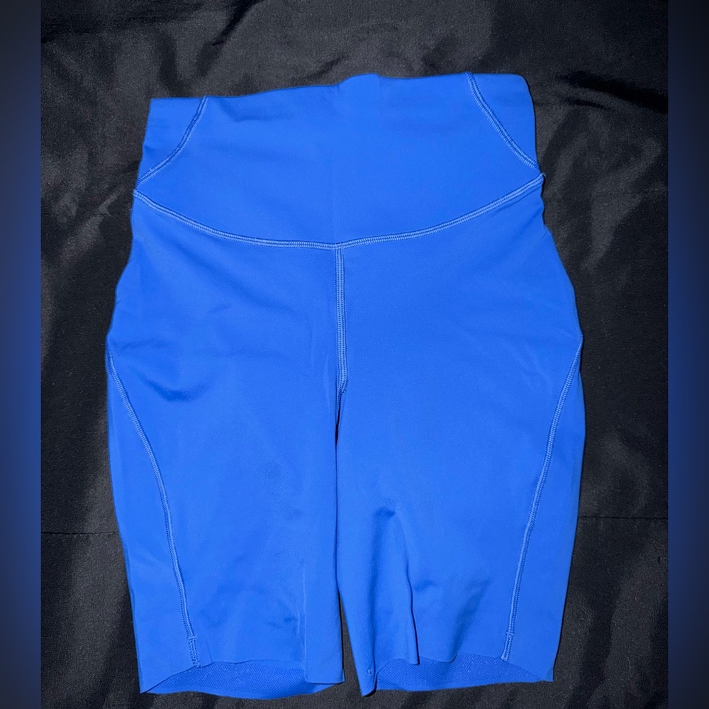 Lululemon Biker Shorts High Waisted - Blue - Size 4 - Picture 2 of 3